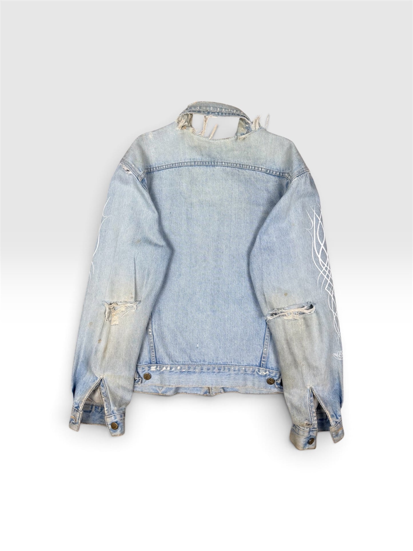 STORMRIDERS 90s Destroyed Denim Jacket 1