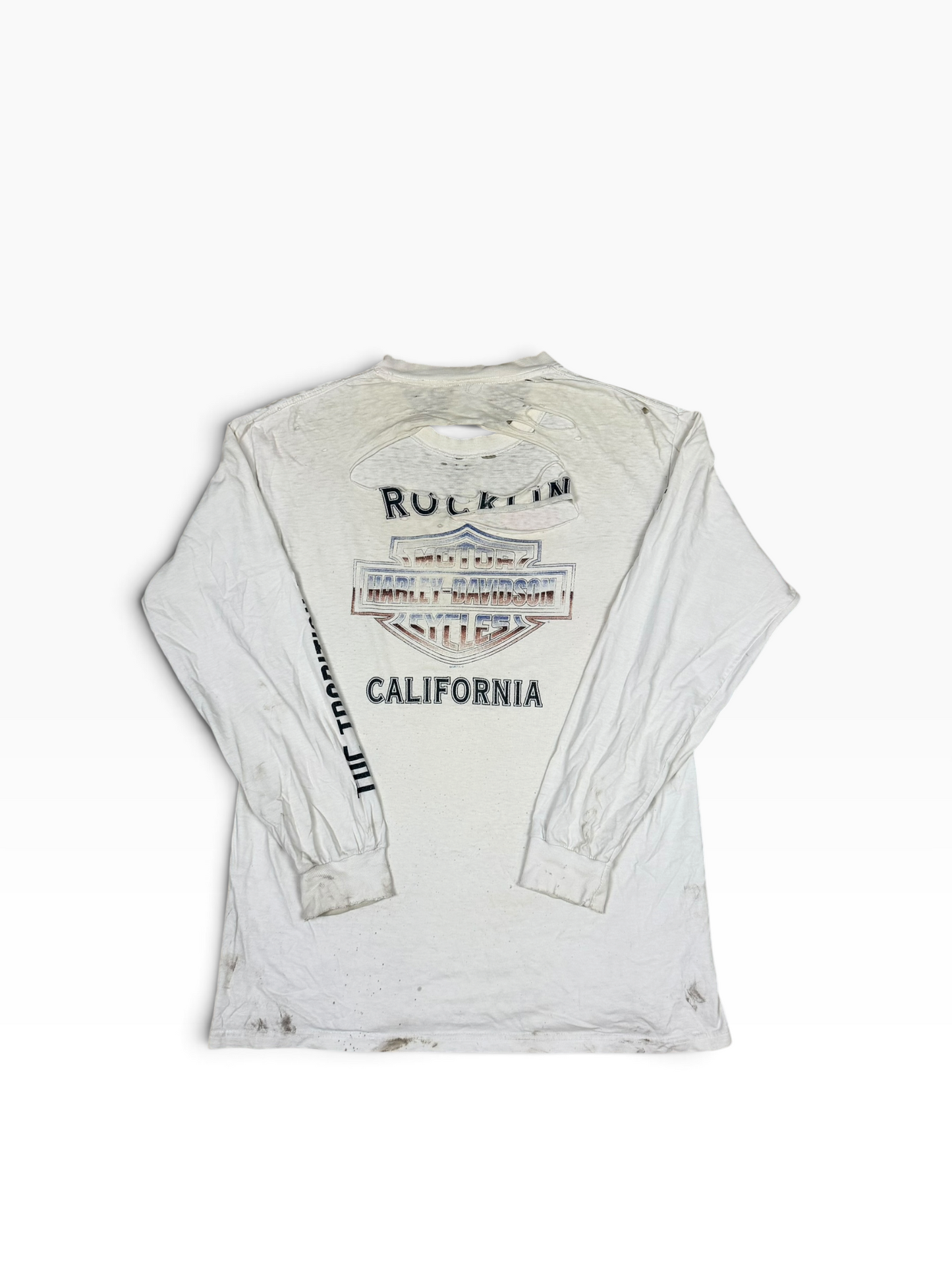 VINTAGE DESTROYED HARLEY LS TEE
