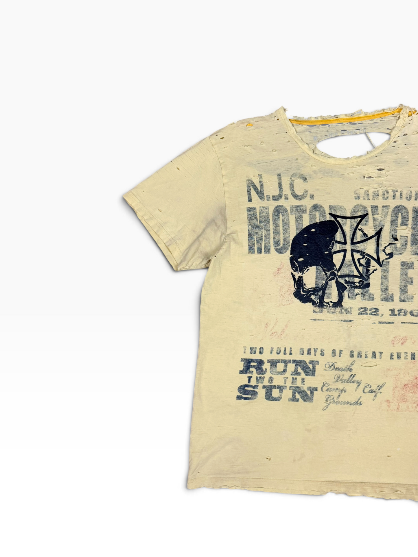 Y2K DESTROYED HOLLISTER TEE