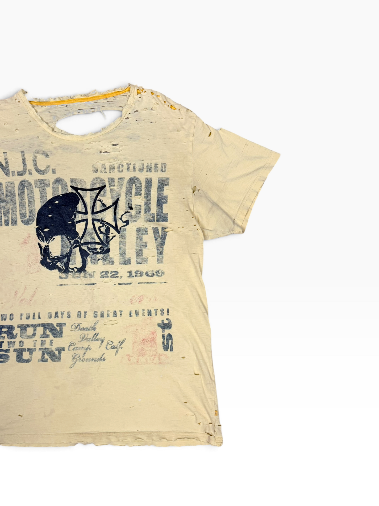 Y2K DESTROYED HOLLISTER TEE