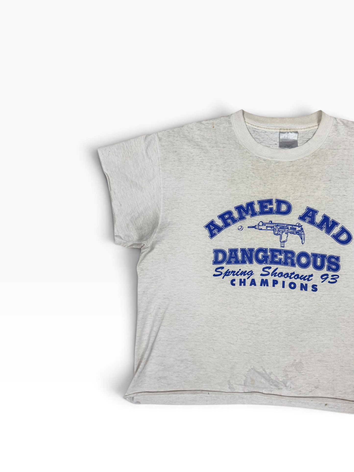 ARMED AND DANGEROUS CROPPED TEE