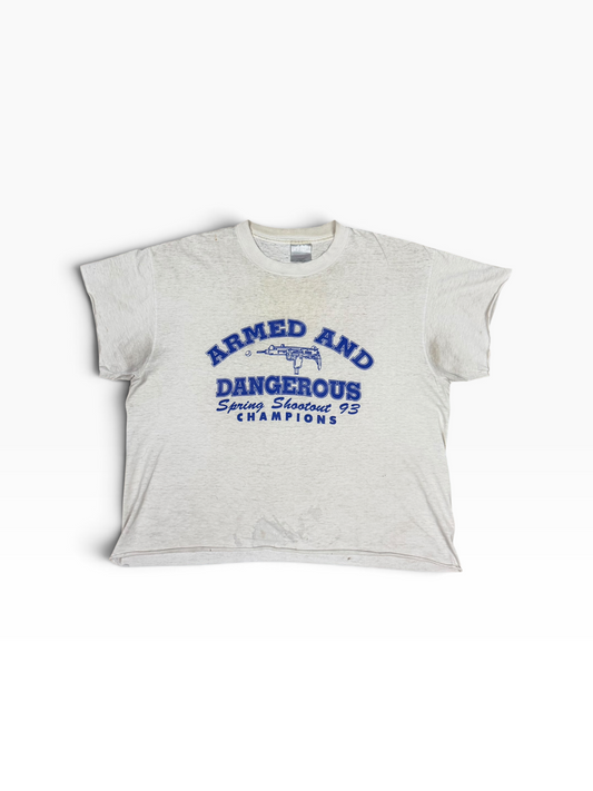 ARMED AND DANGEROUS CROPPED TEE
