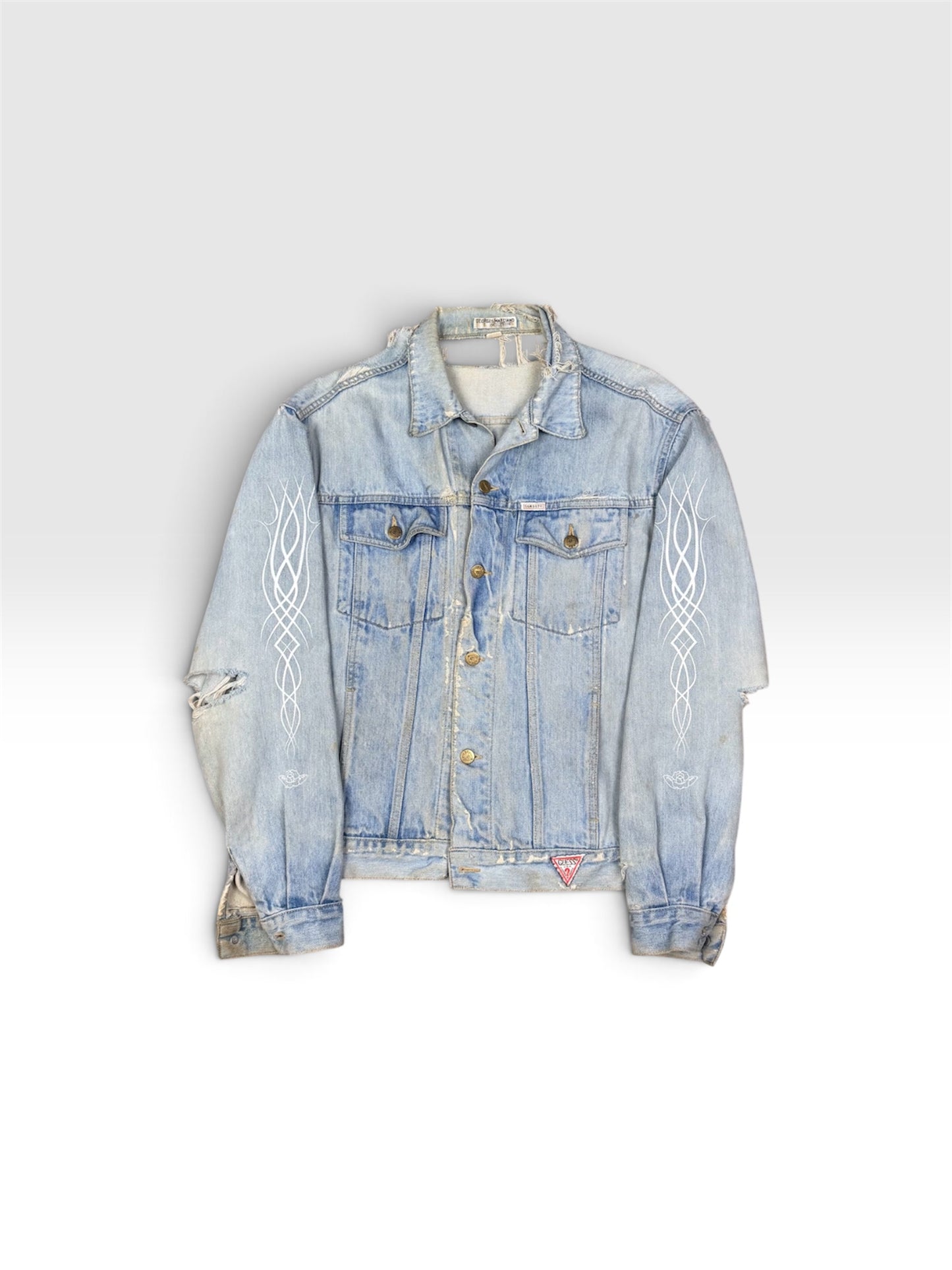 STORMRIDERS 90s Destroyed Denim Jacket 1