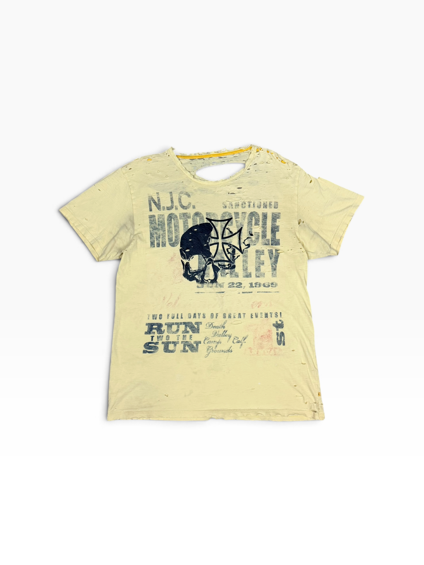 Y2K DESTROYED HOLLISTER TEE