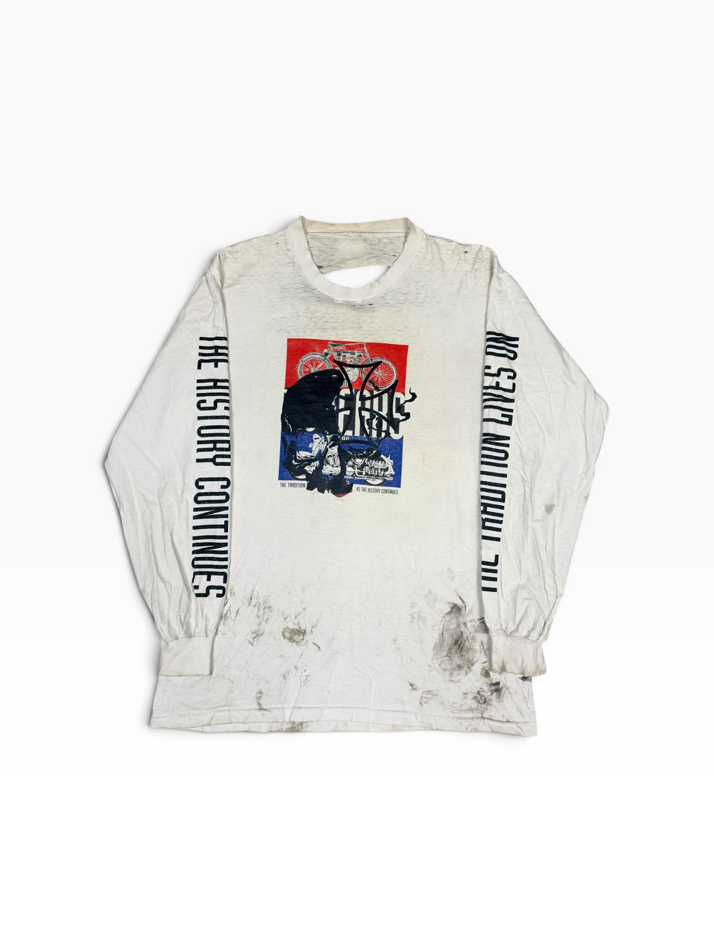 VINTAGE DESTROYED HARLEY LS TEE