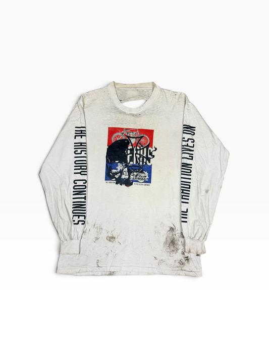 VINTAGE DESTROYED HARLEY LS TEE