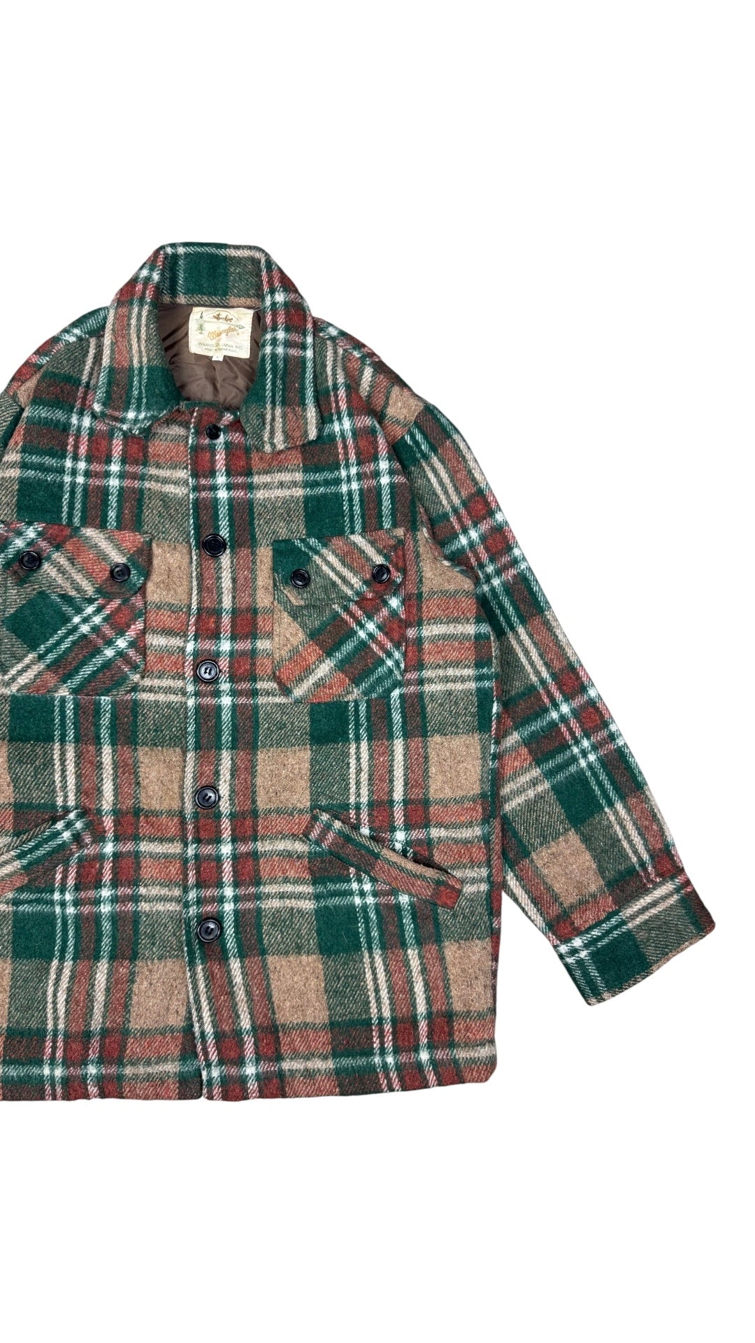 VINTAGE WRANGLER JAPAN PLAID JACKET