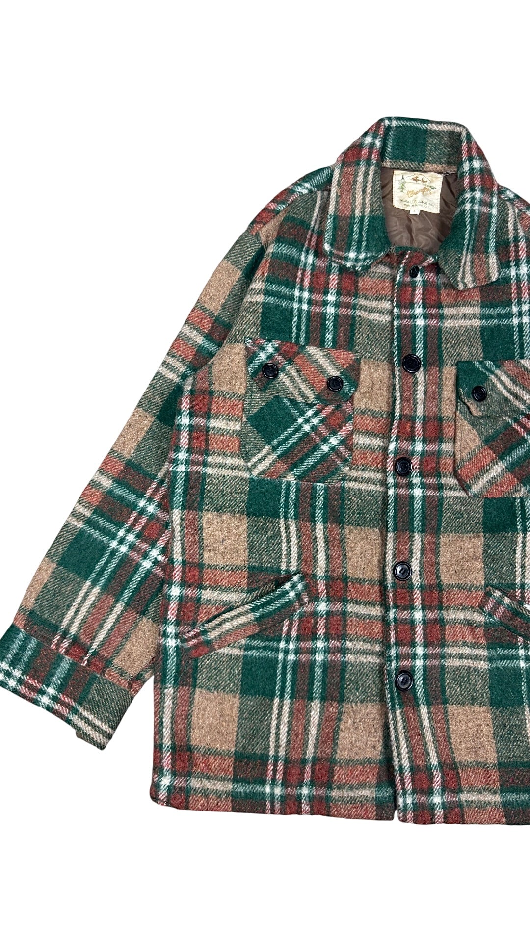 VINTAGE WRANGLER JAPAN PLAID JACKET
