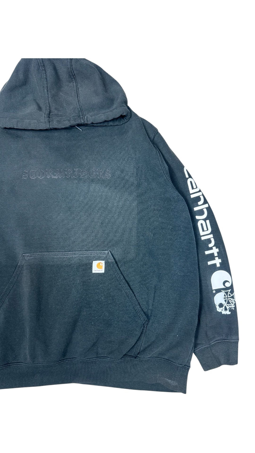 STORMRIDERS VINTAGE BLACK ON BLACK HOODIE
